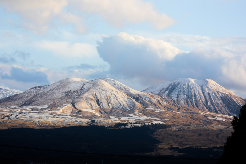 冬の阿蘇山2013年12月